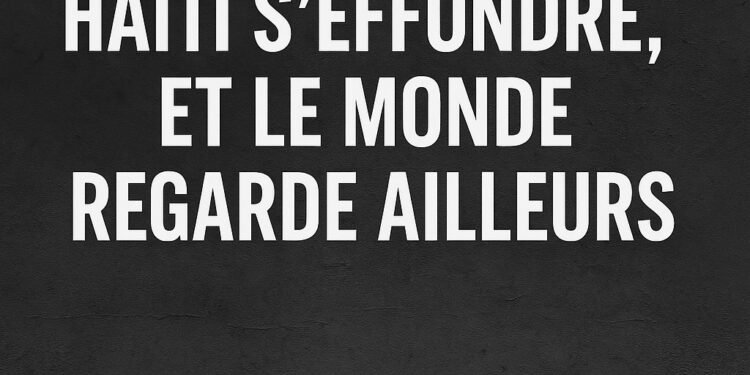 Haïti au bord du gouffre, et personne ne bouge